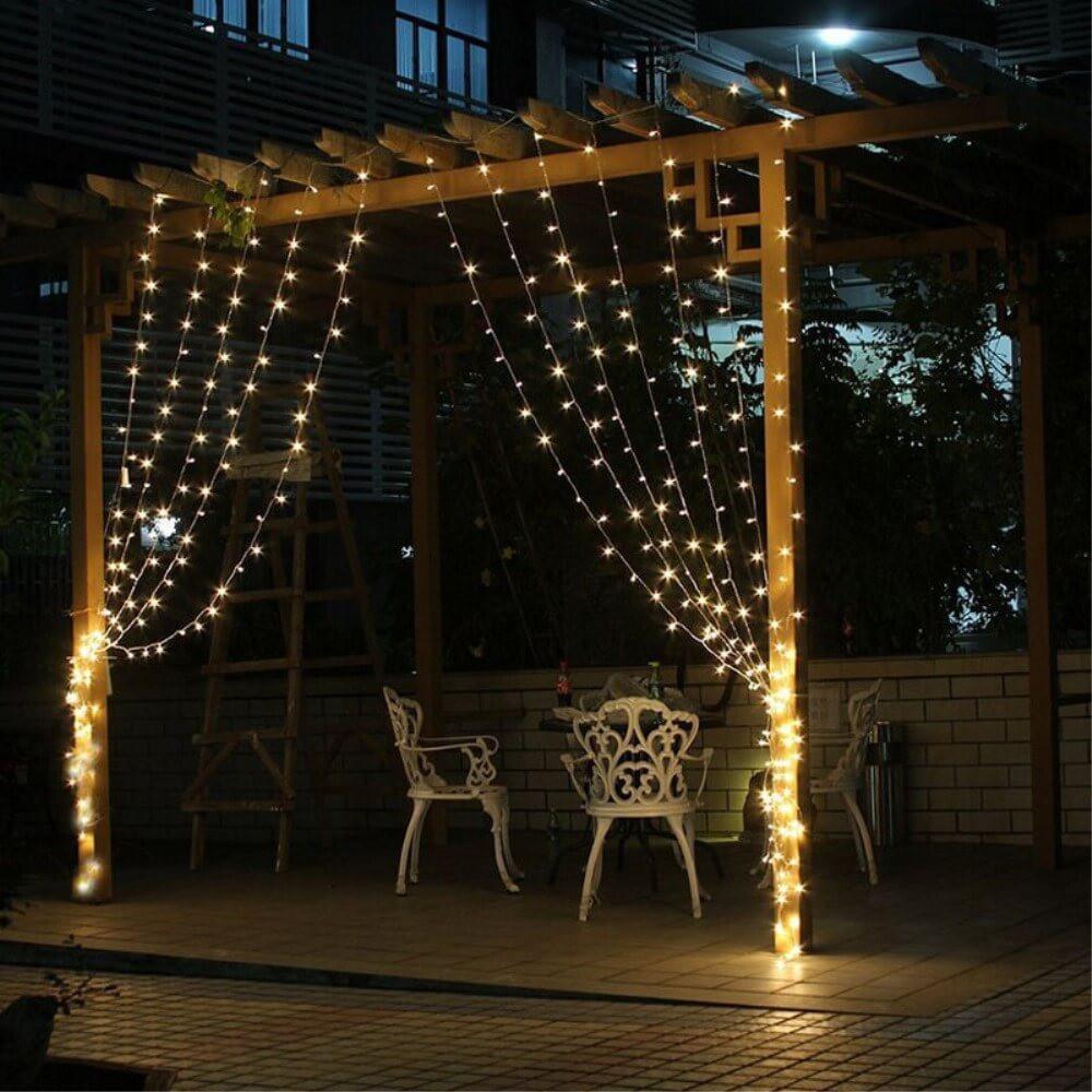 Cover-Discount Vorhang Lichterkette USB 3x3m 300 Led