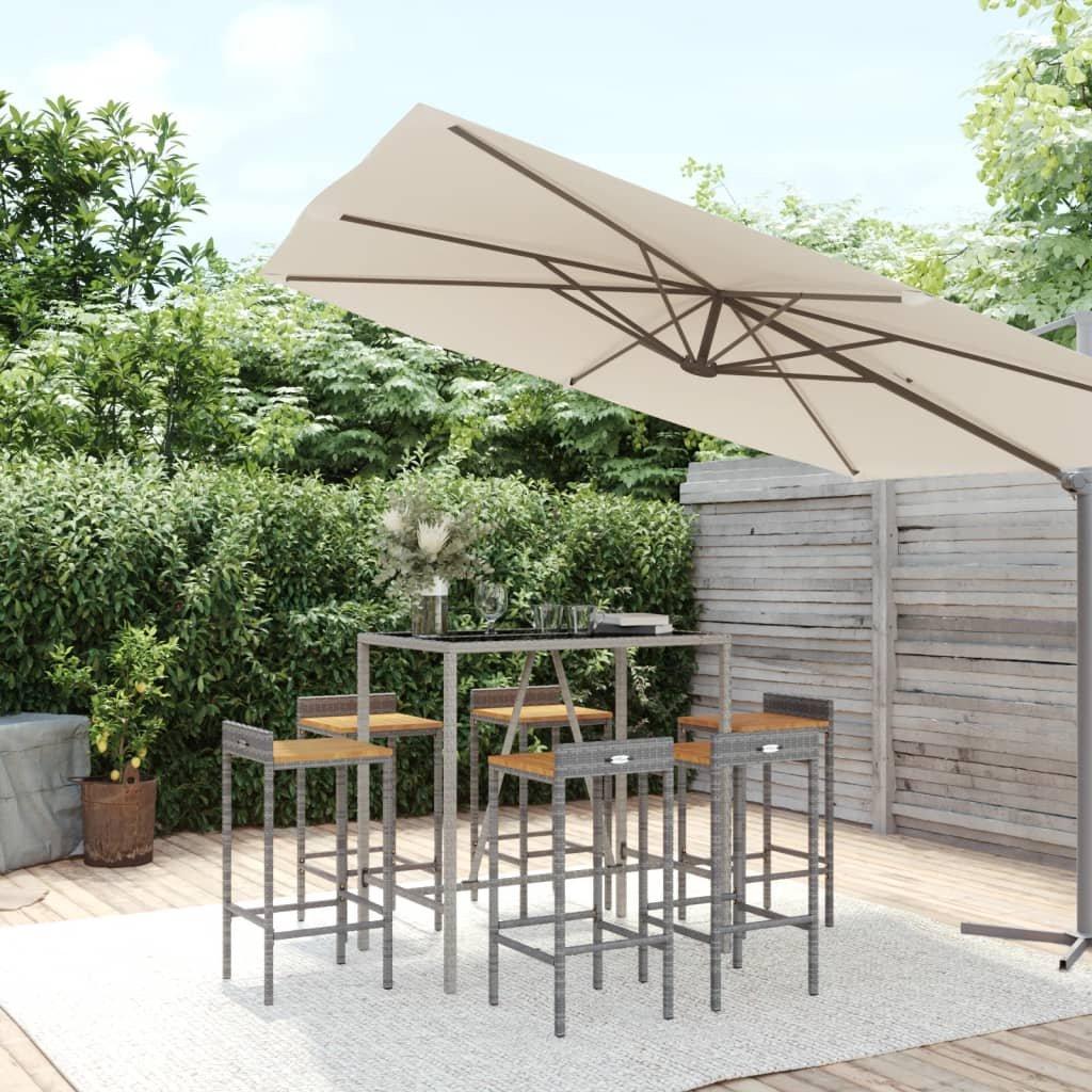 VidaXL Gartenbar set poly-rattan
