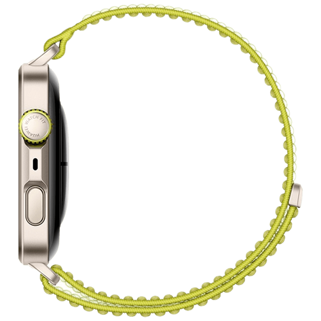 HUAWEI Huawei Watch Fit 4 Pro Gold (Grünes Nylon Armband)