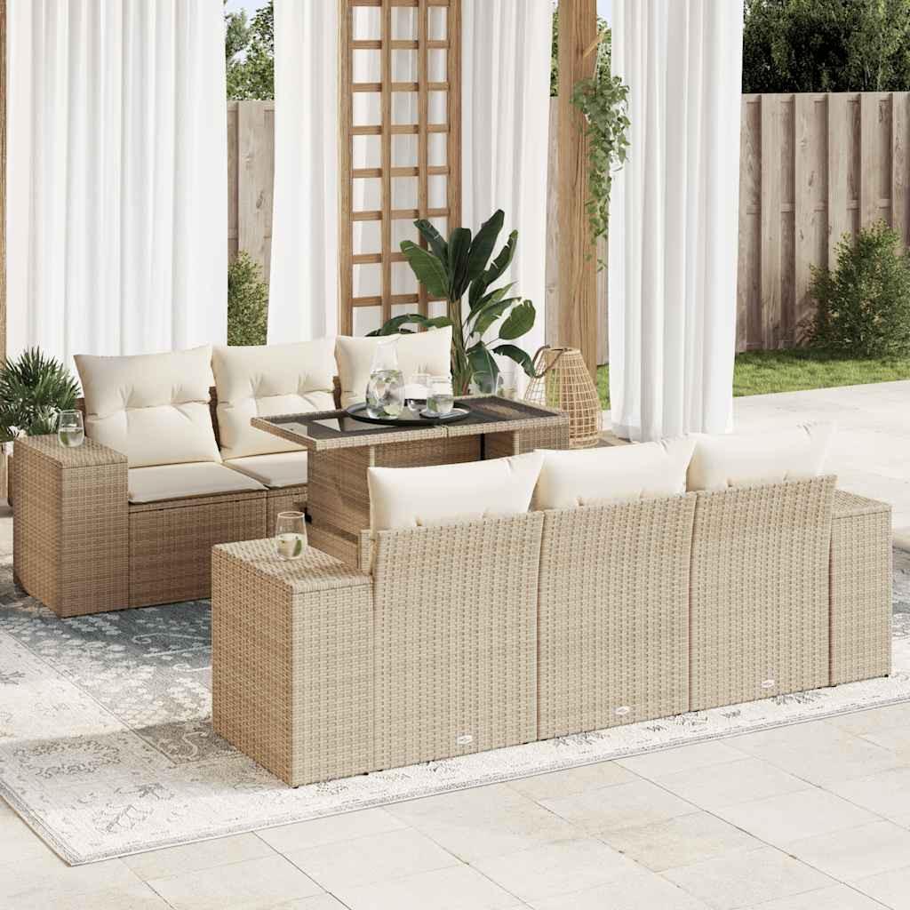 VidaXL Garten sofagarnitur poly-rattan