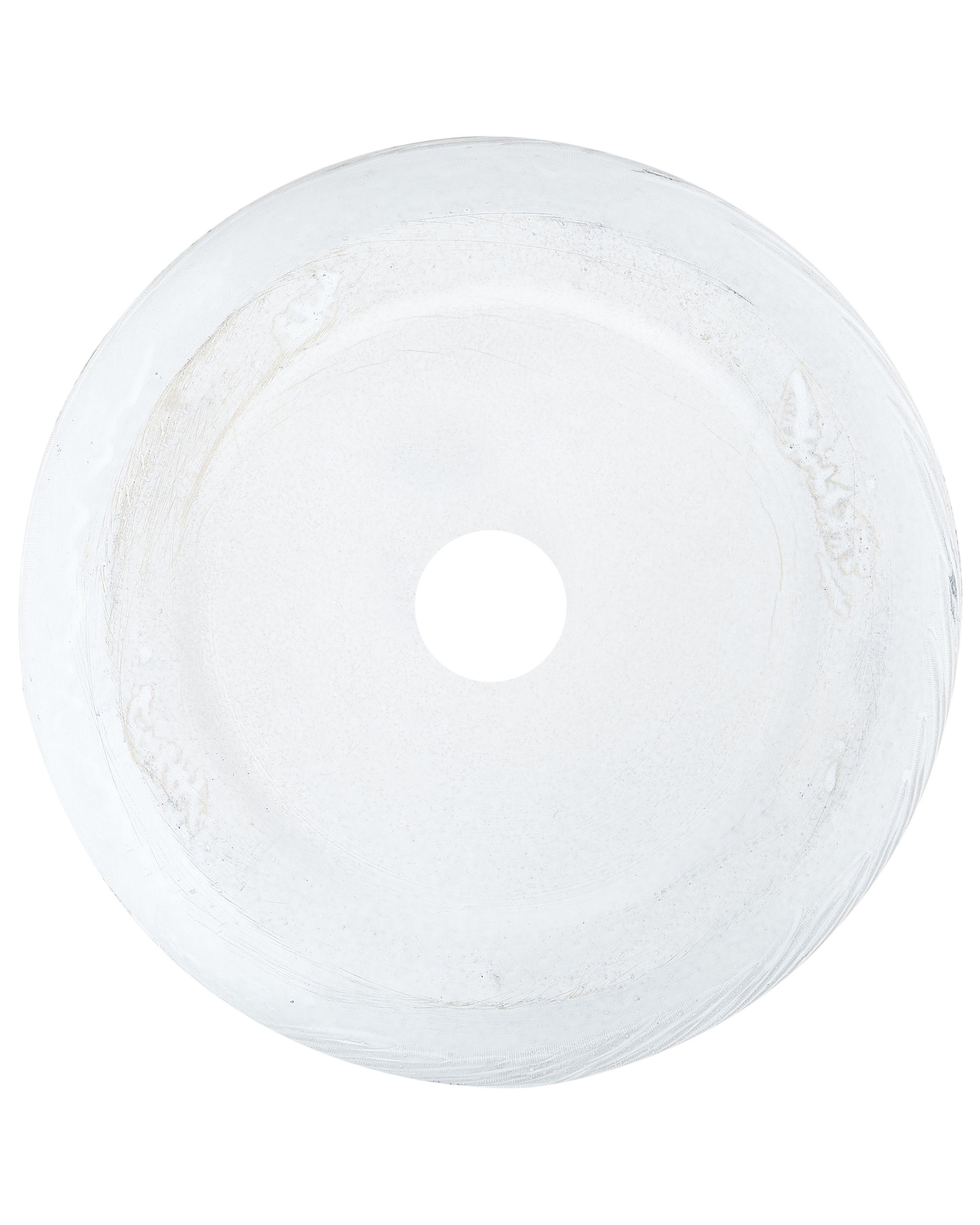 Beliani Blumenkübel aus Lehm-Faser-Mischung Modern FTERO