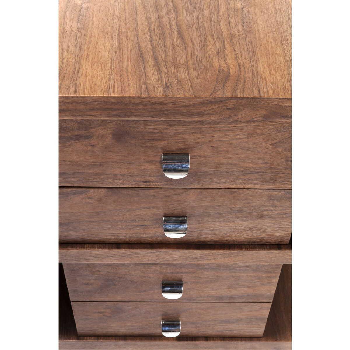 KARE Design Schreibtisch Soft Snake Walnut 150x70c