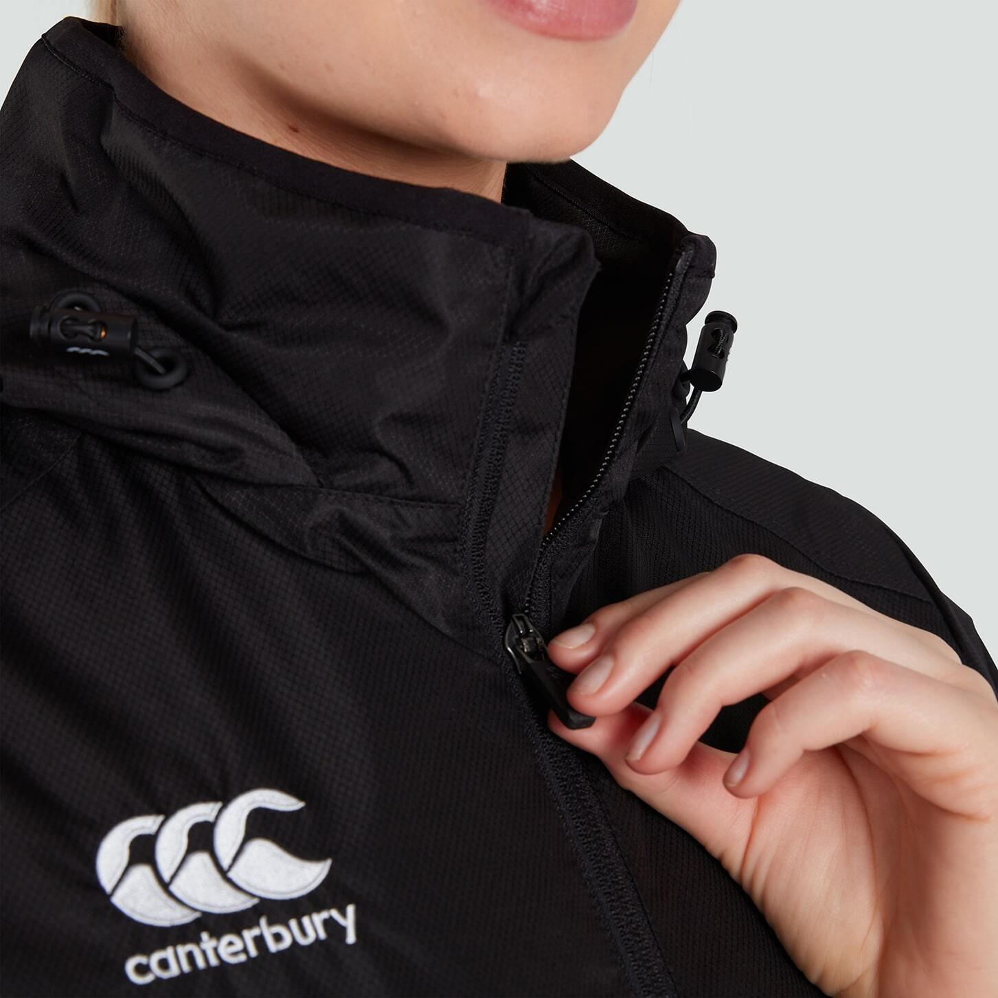 Canterbury regenjacke mit reißverschluss, club vaposhield