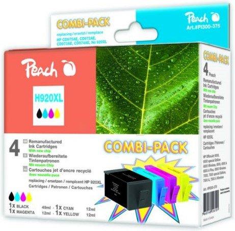 Peach Spar Pack Tintenpatronen kompatibel zu HP No. 950XL, No. 951XL