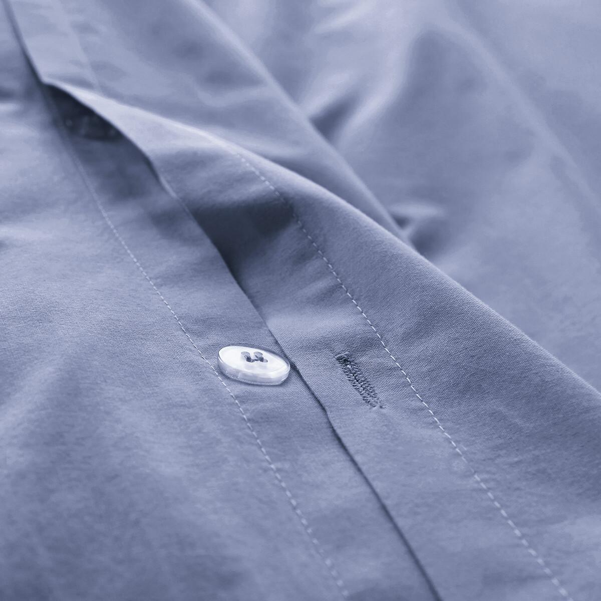 La Redoute Intérieurs Unifarbener Duvetbezug aus gewaschener Baumwolle Scenario