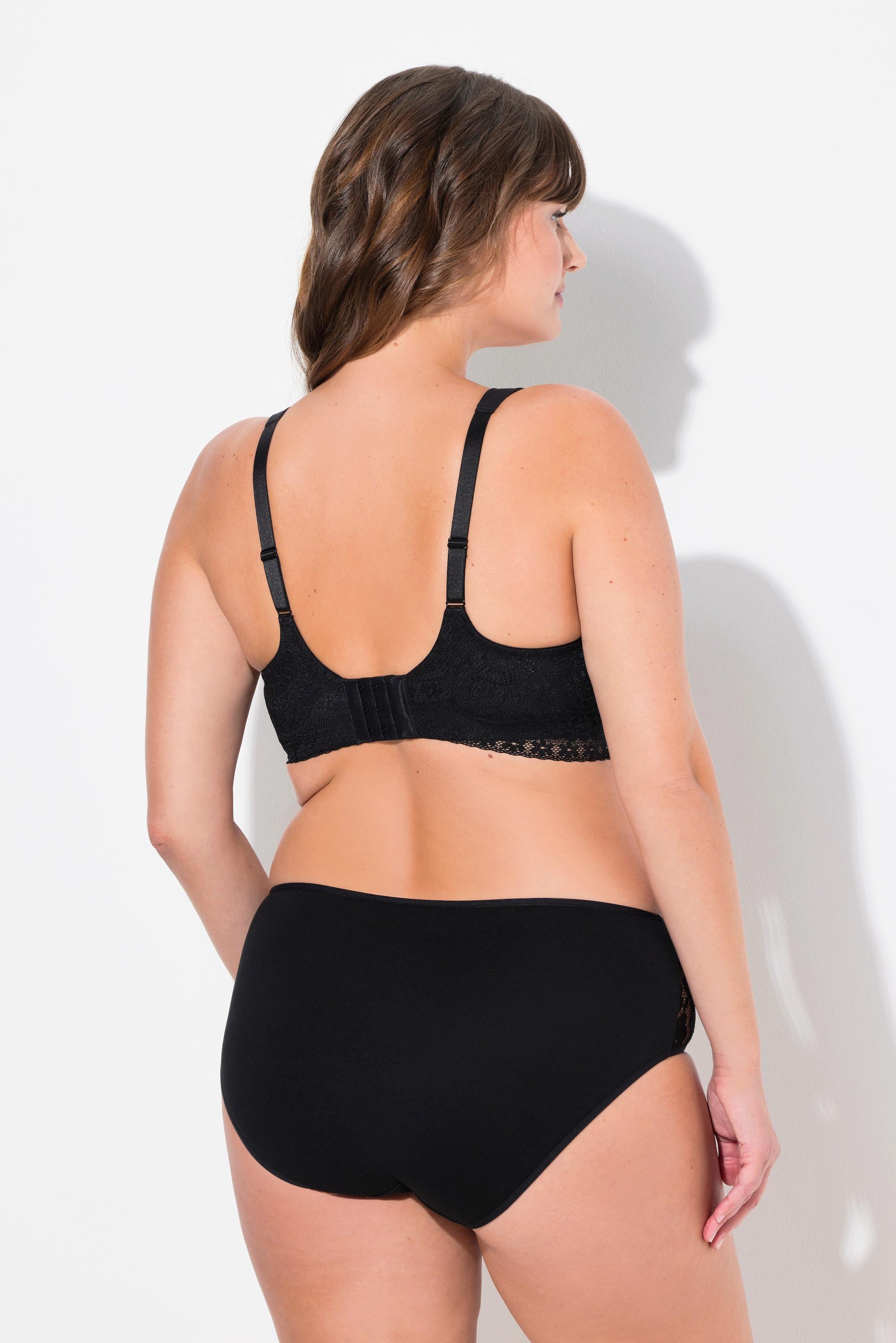 Ulla Popken Bralette, Spitze, Softschalen, bügellos, Cup C - E