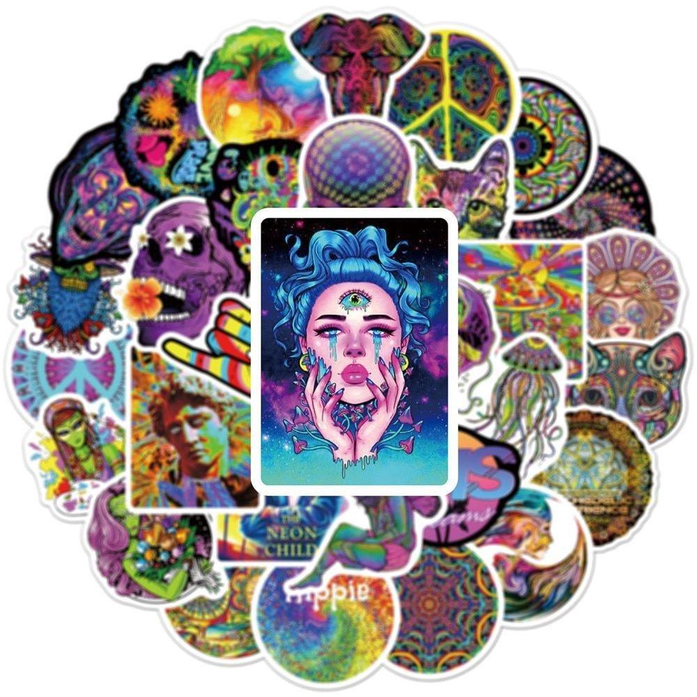 Gameloot Aufkleber - psychedelische Muster - 50 Stk