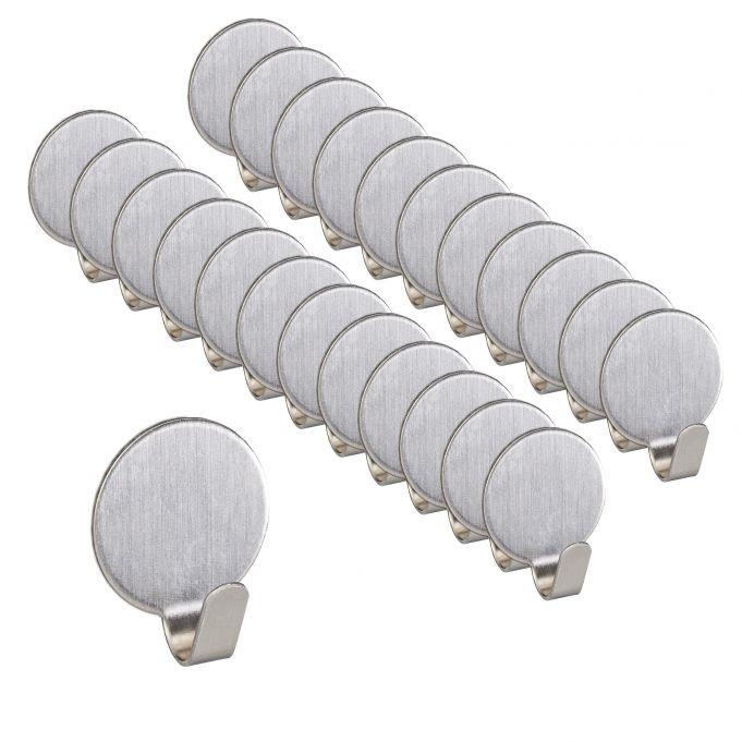 B2X Set mit 24 selbstklebenden Edelstahlhaken