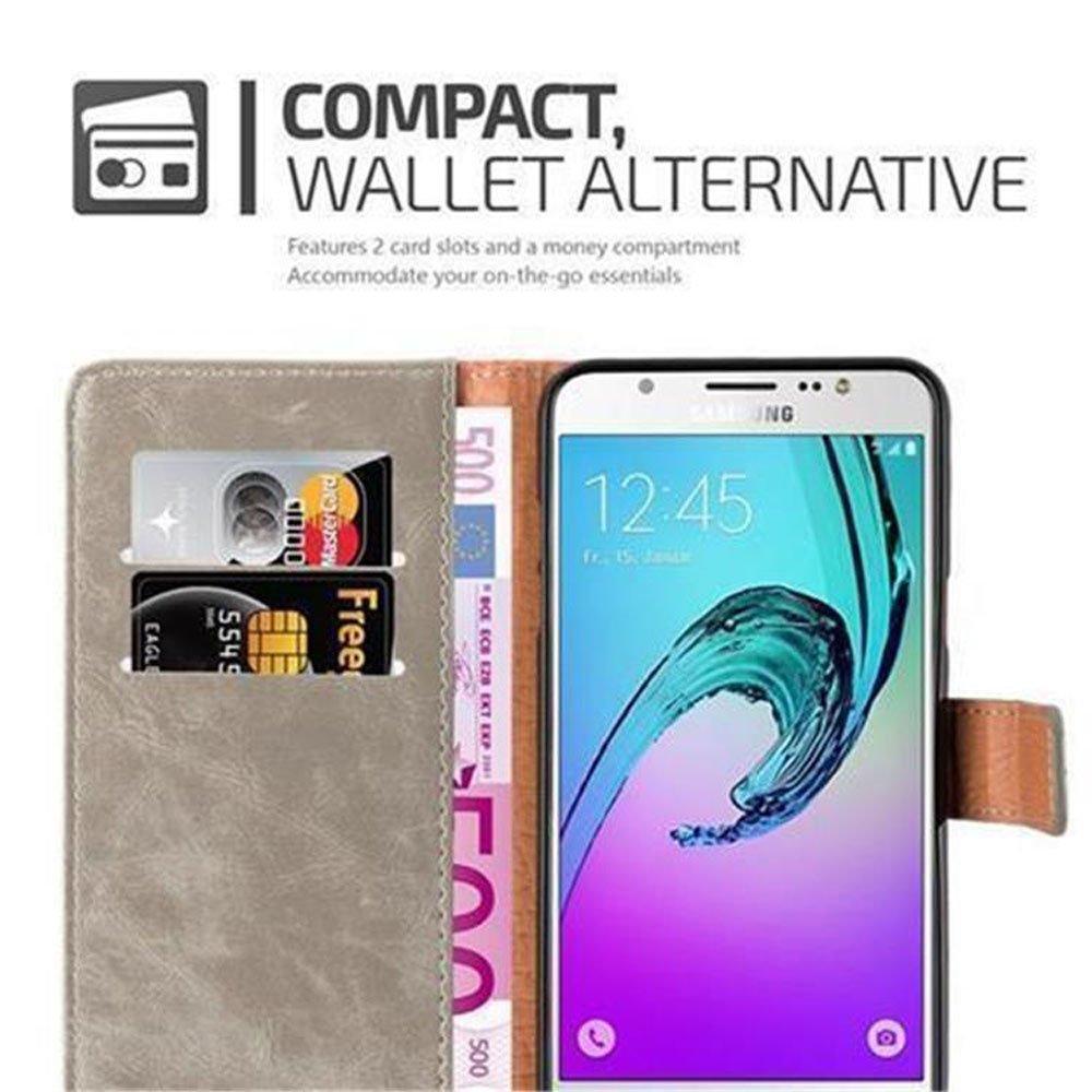 Cadorabo Hülle für Samsung Galaxy J7 2016 Magnetverschluss, Kartenfach