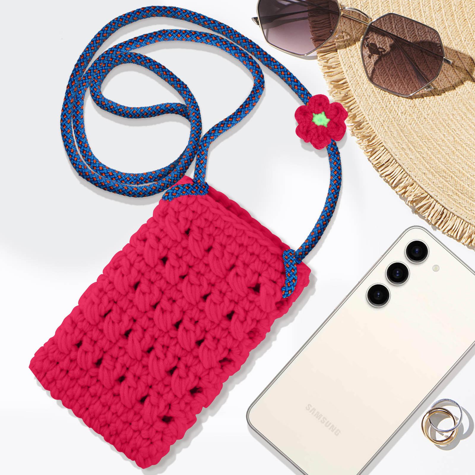 Avizar Handytasche FlowerWeave Serie Rosa