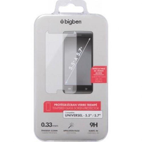 bigben Universal Displayschutzfolie aus gehärtetem Glas für 5,5