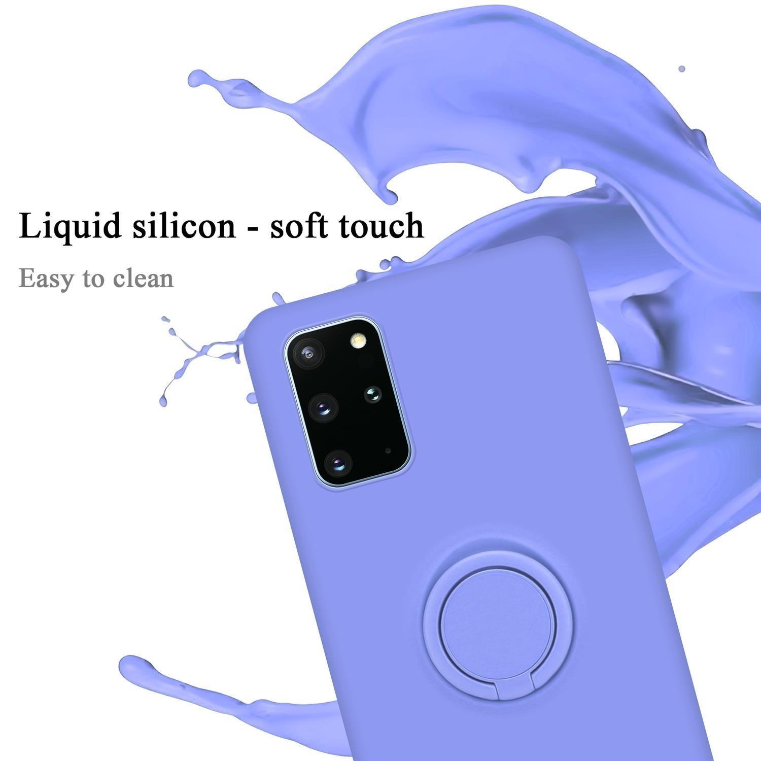 Cadorabo Hülle für Samsung Galaxy S20 PLUS TPU Silikon mit Ring Liquid