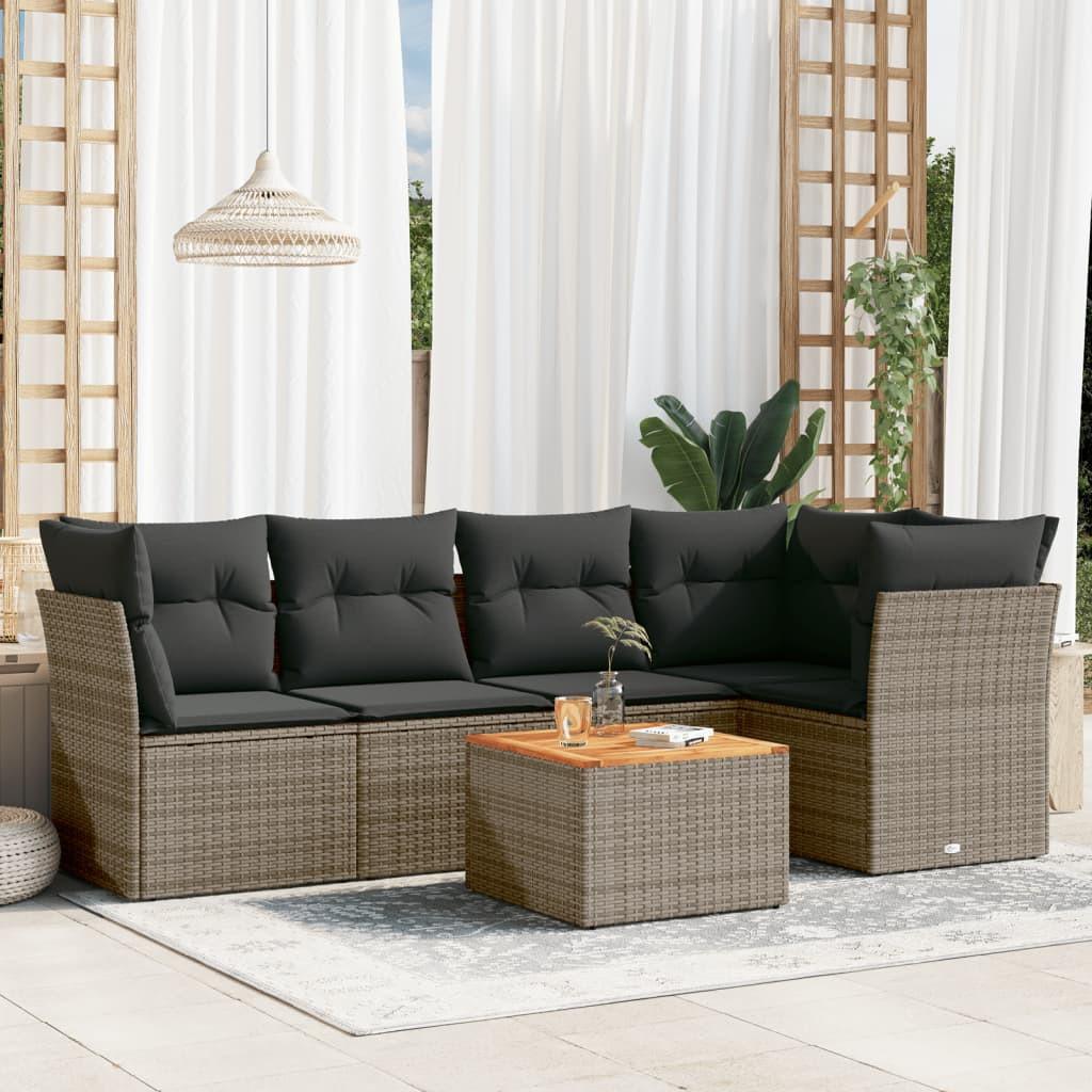 VidaXL Garten sofagarnitur poly-rattan