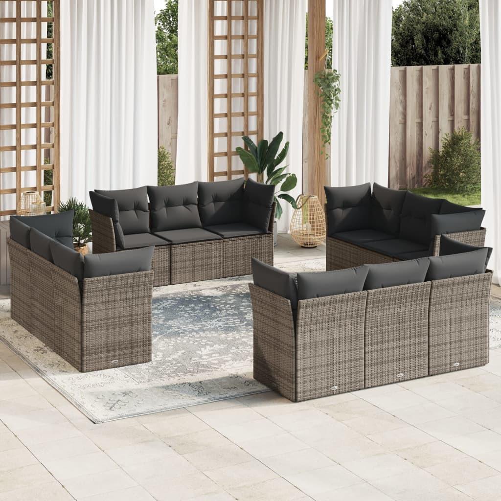VidaXL Garten sofagarnitur poly-rattan