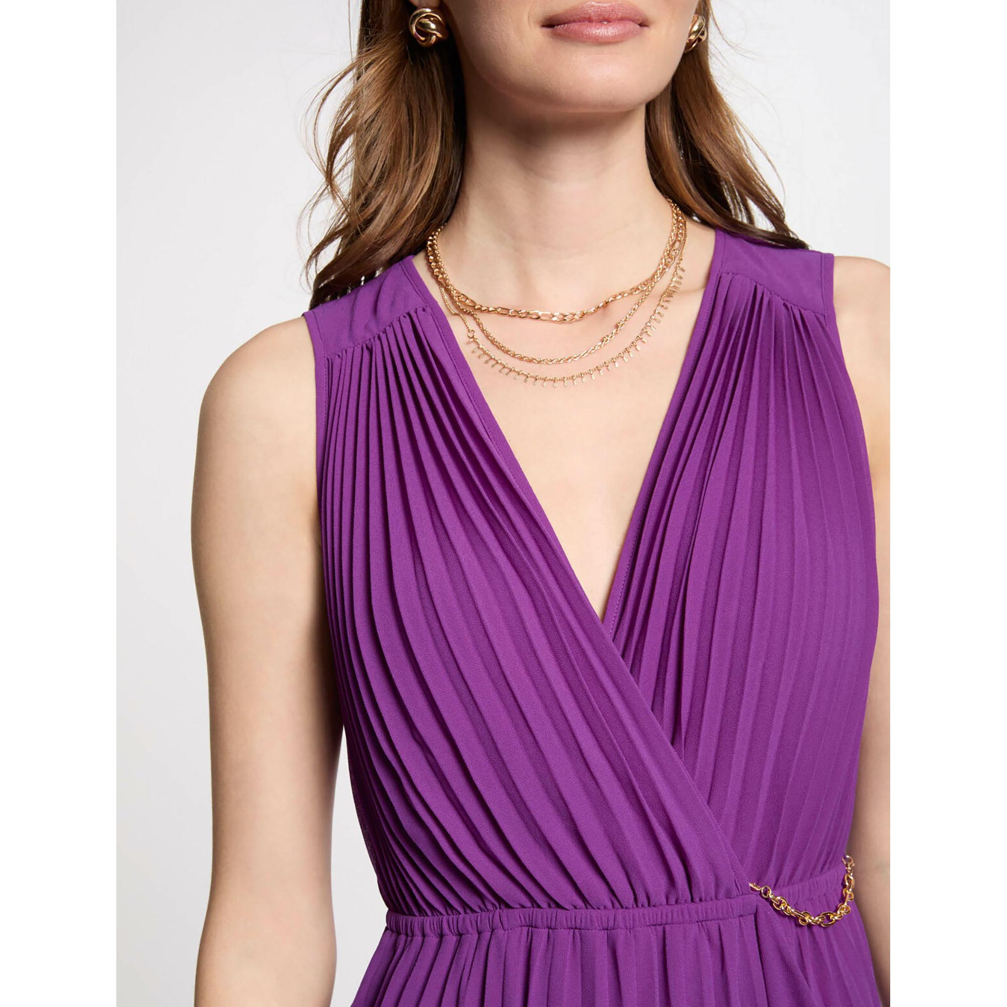 MORGAN Plissiertes Maxikleid