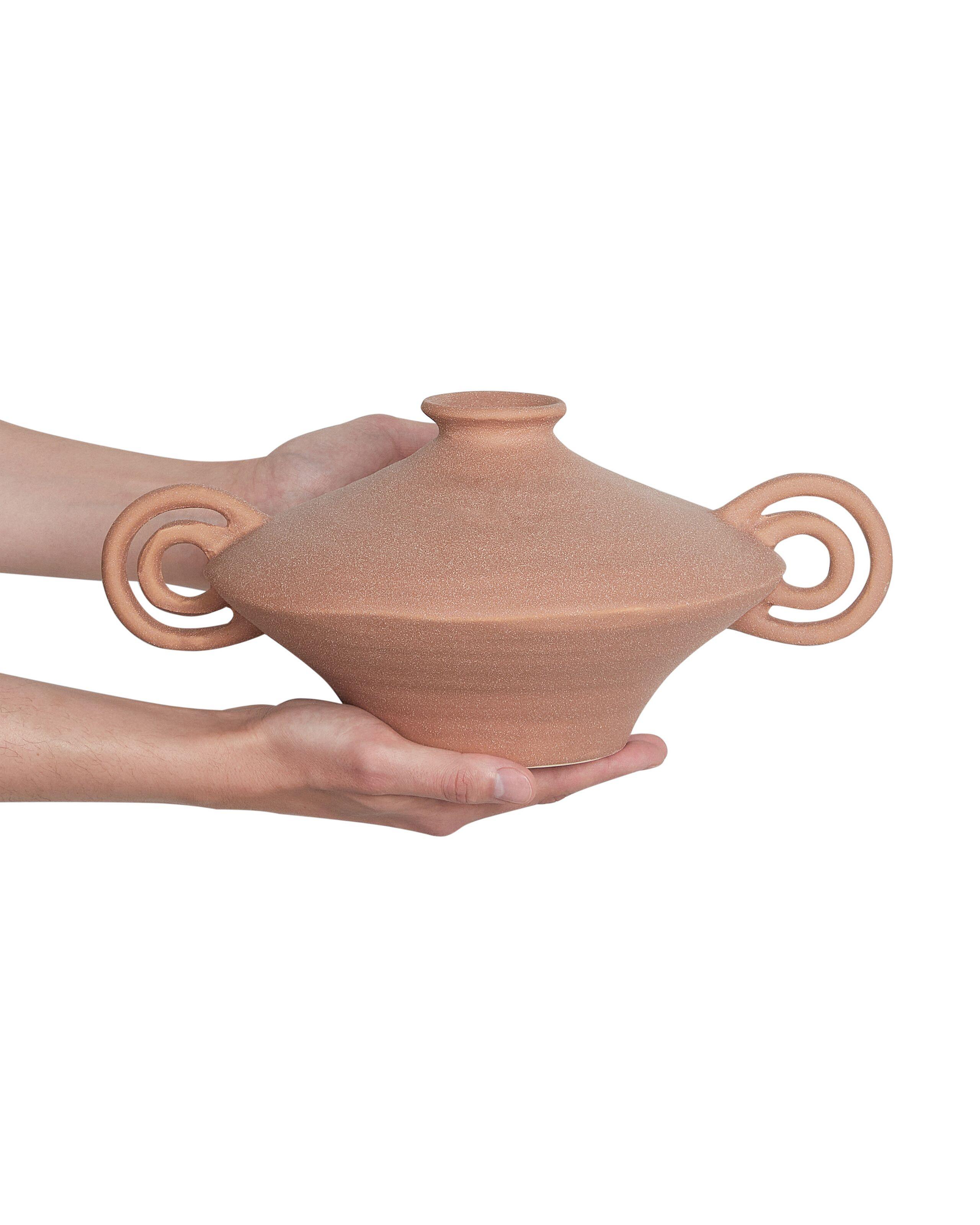 Beliani Blumenvase aus Steinzeug Retro SURFPERCH