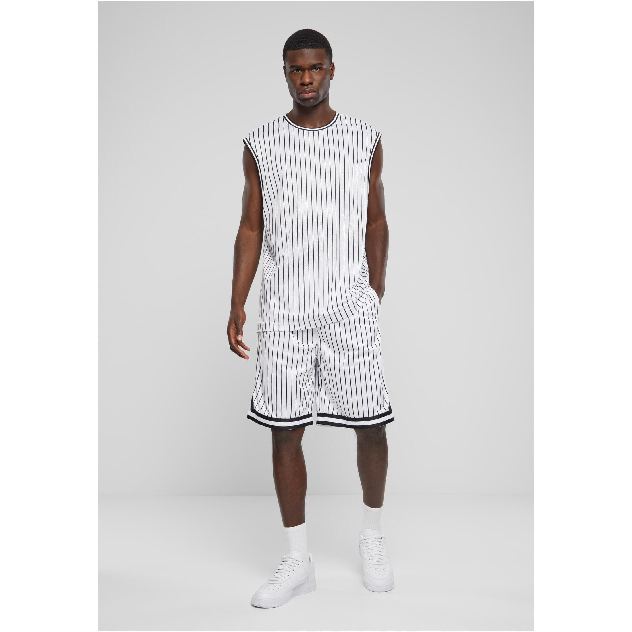 URBAN CLASSICS Gestreiftes Mesh Tanktop