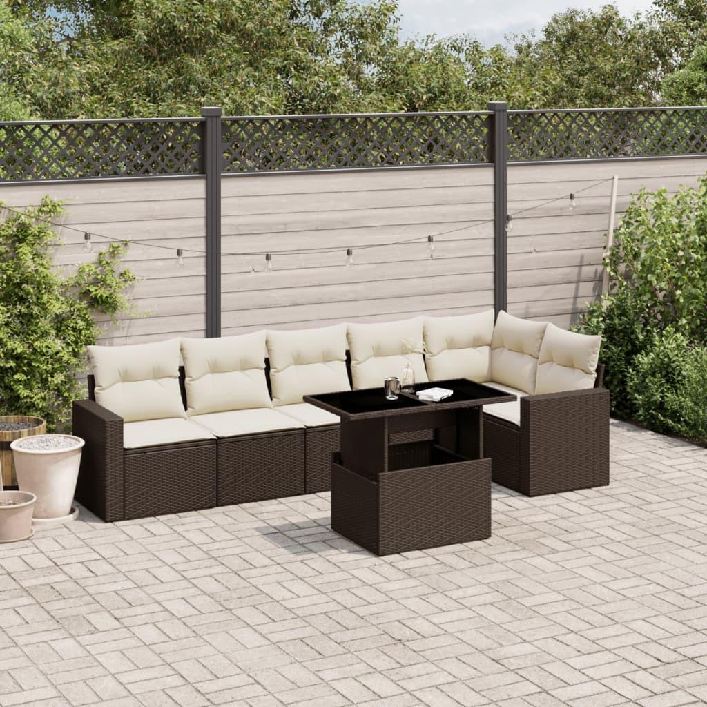 VidaXL Garten sofagarnitur poly-rattan
