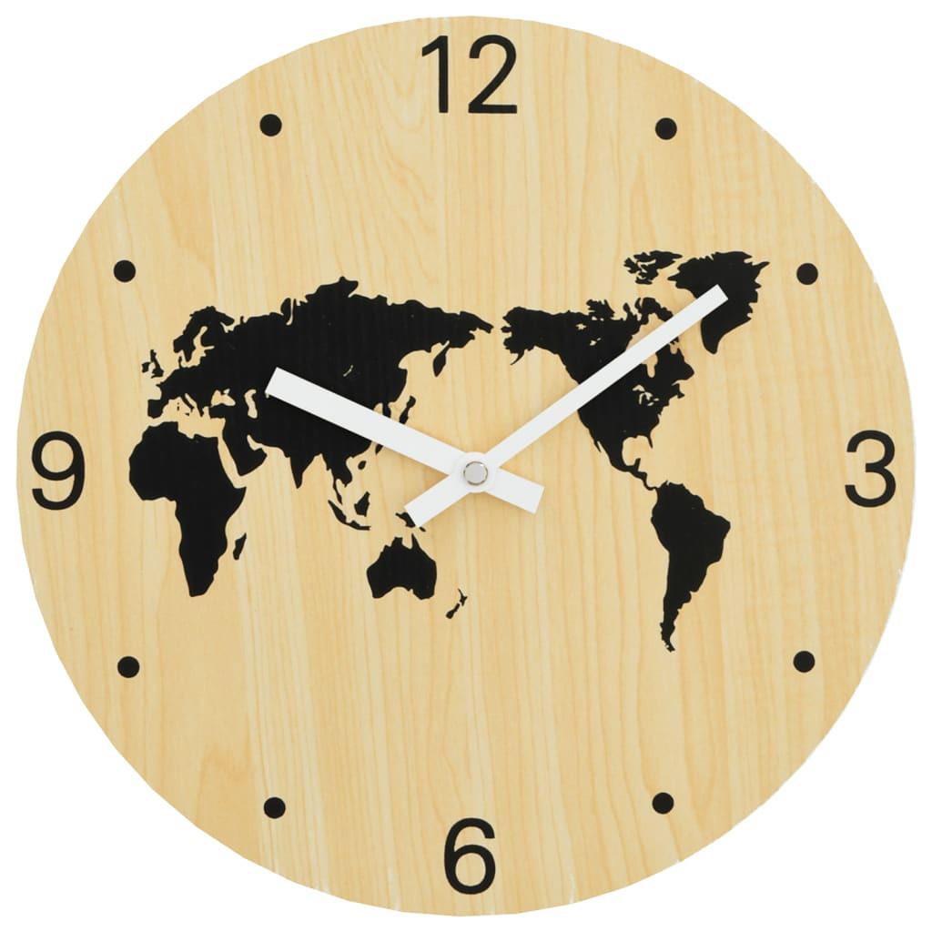 VidaXL Wanduhr holzwerkstoff