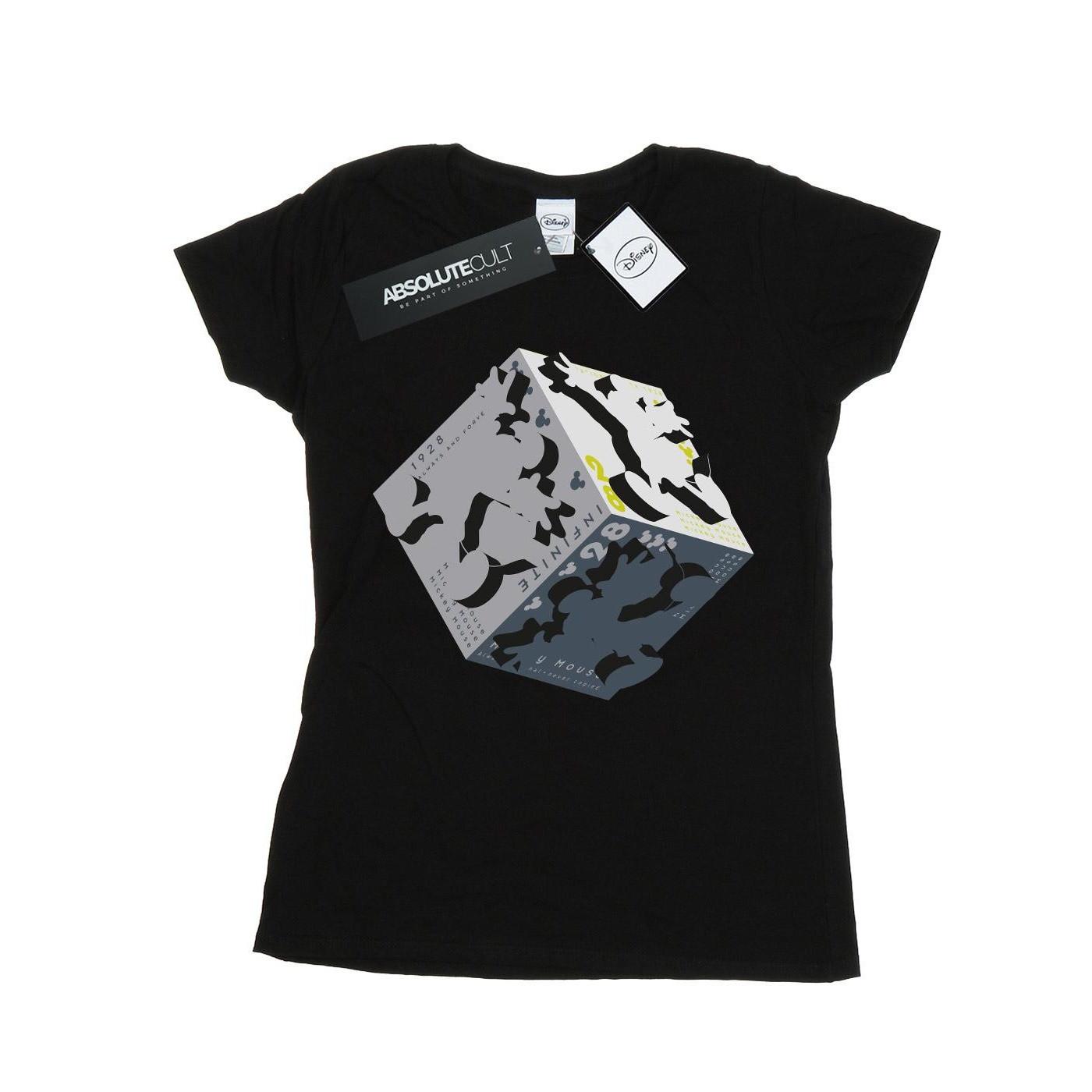 Disney Mickey Mouse Infinite Cube Print T-Shirt