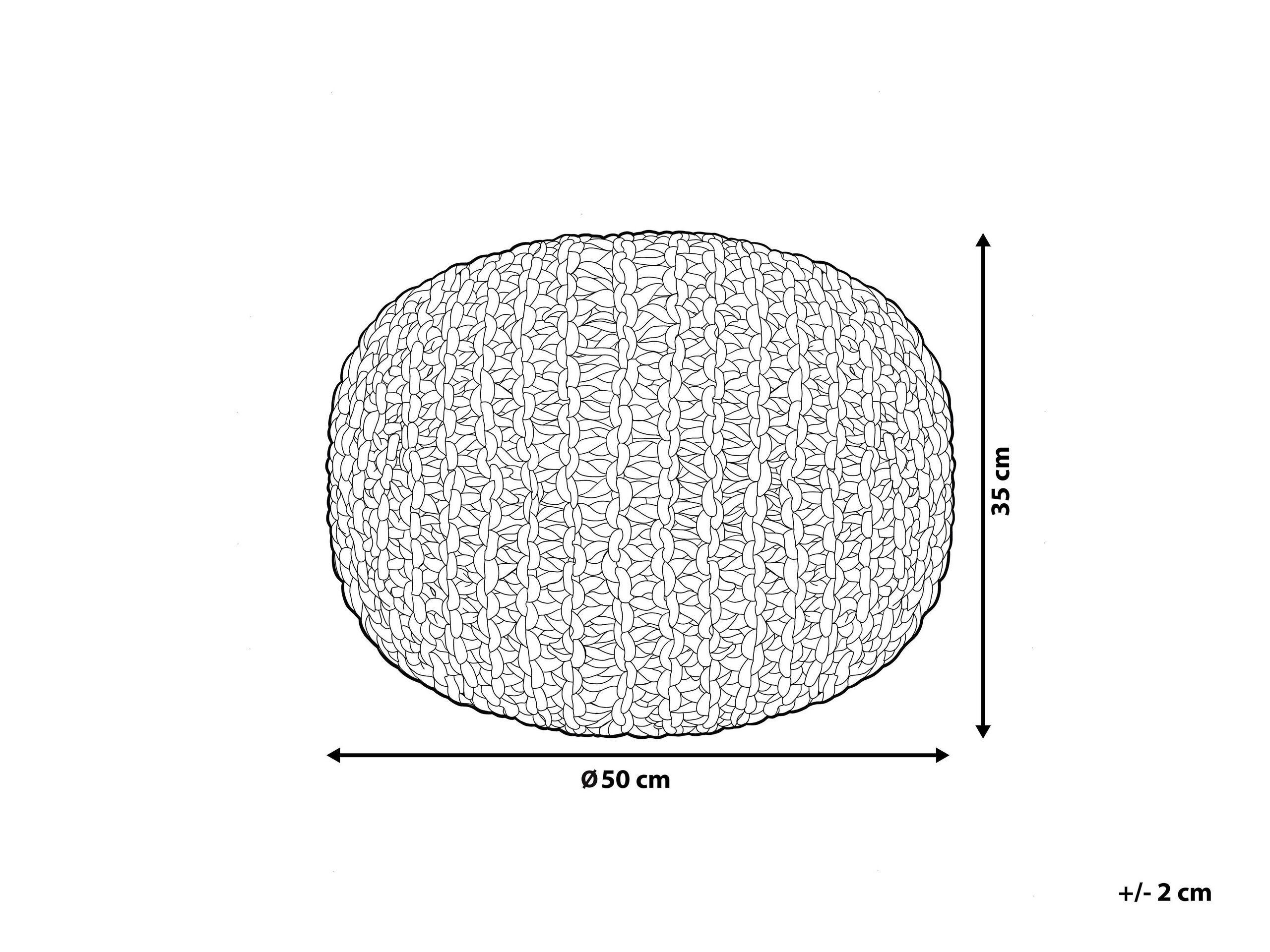 Beliani Pouf aus Baumwolle Boho PRIENE