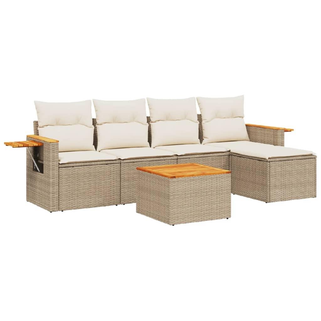 VidaXL Garten sofagarnitur poly-rattan