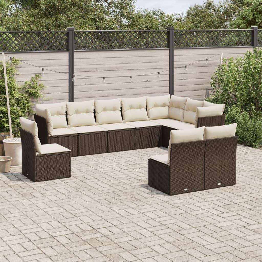 VidaXL Garten sofagarnitur poly-rattan