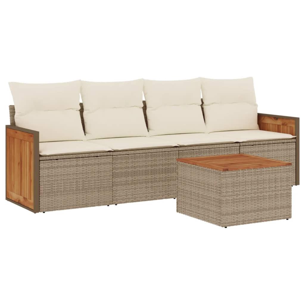VidaXL Garten sofagarnitur poly-rattan