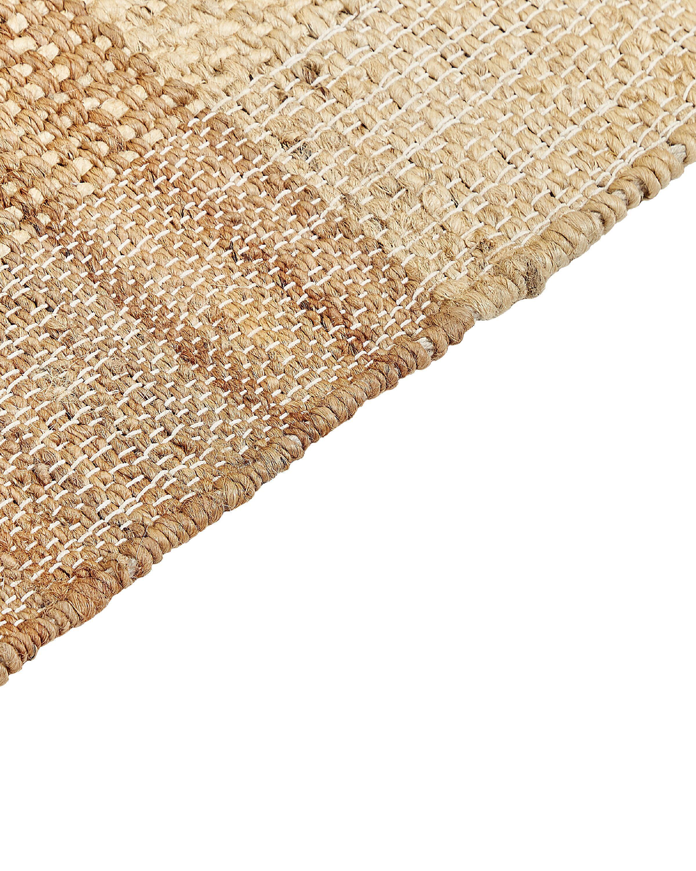 Beliani Teppich aus Jute Boho KARKIN