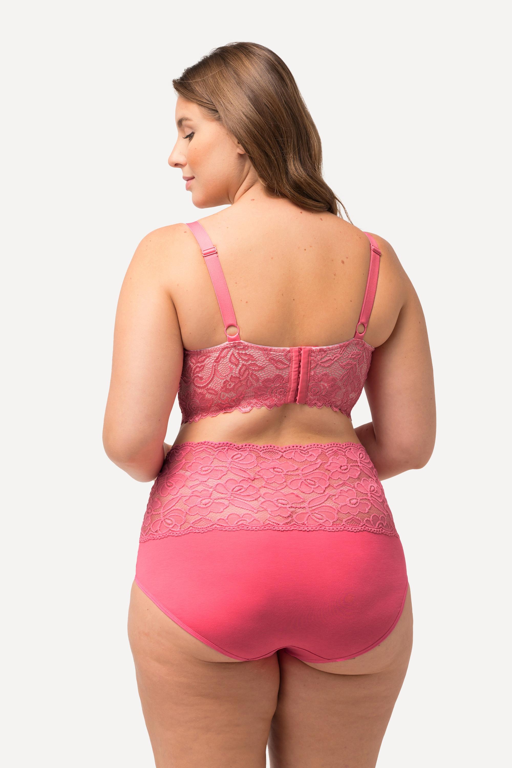 Ulla Popken Bügel-BH, Softcups, Vorder-/Rückenverschluss, Cup B - E