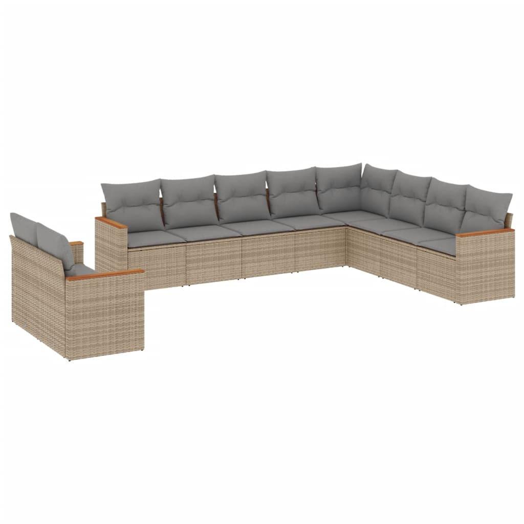 VidaXL Garten sofagarnitur poly-rattan