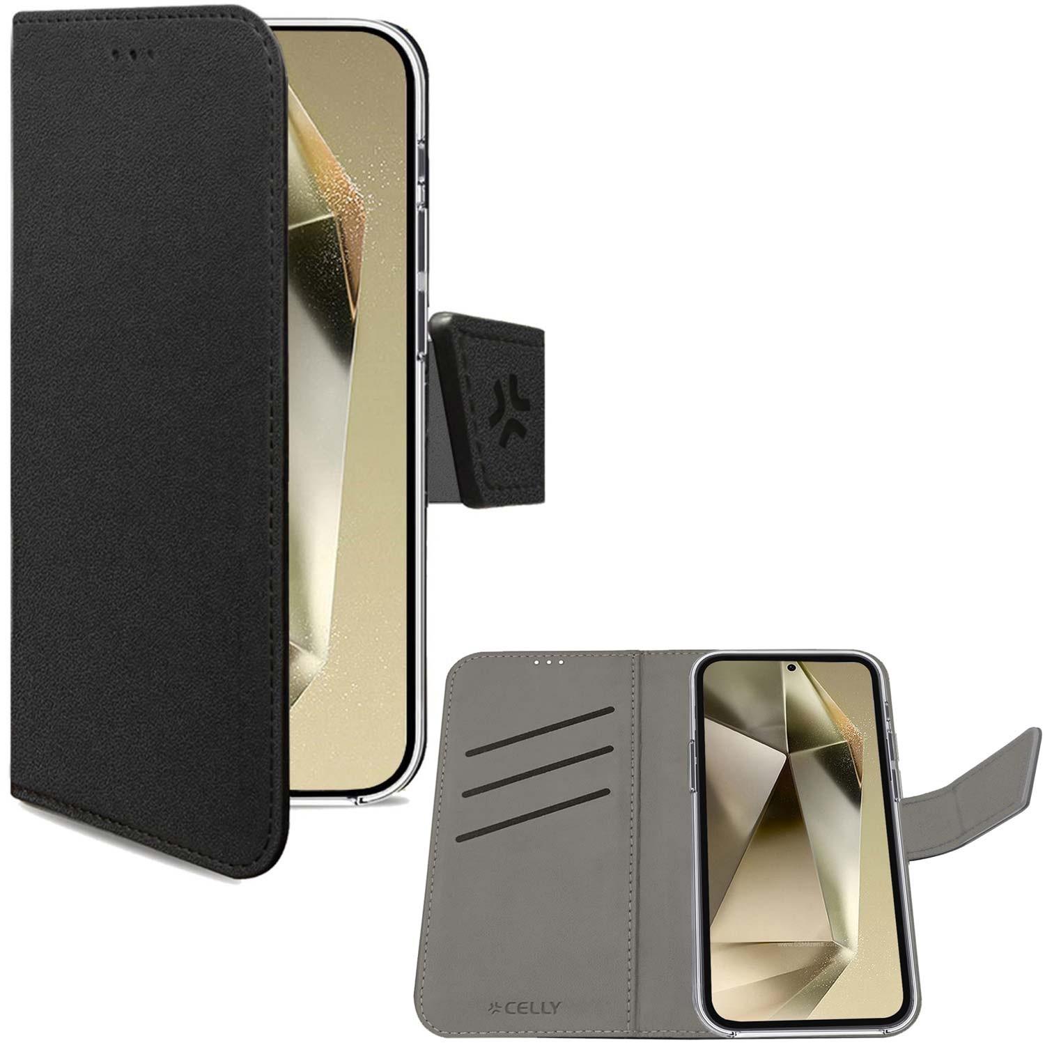 Celly Wally Wallet Case Galaxy S24 Ultra 5G Schwarz