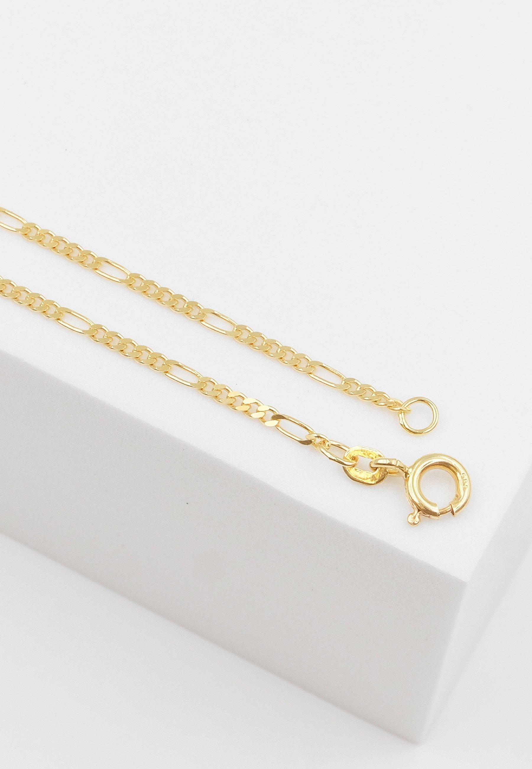 MUAU Schmuck Collier Figaro Gelbgold 585, 1.8mm, 36cm