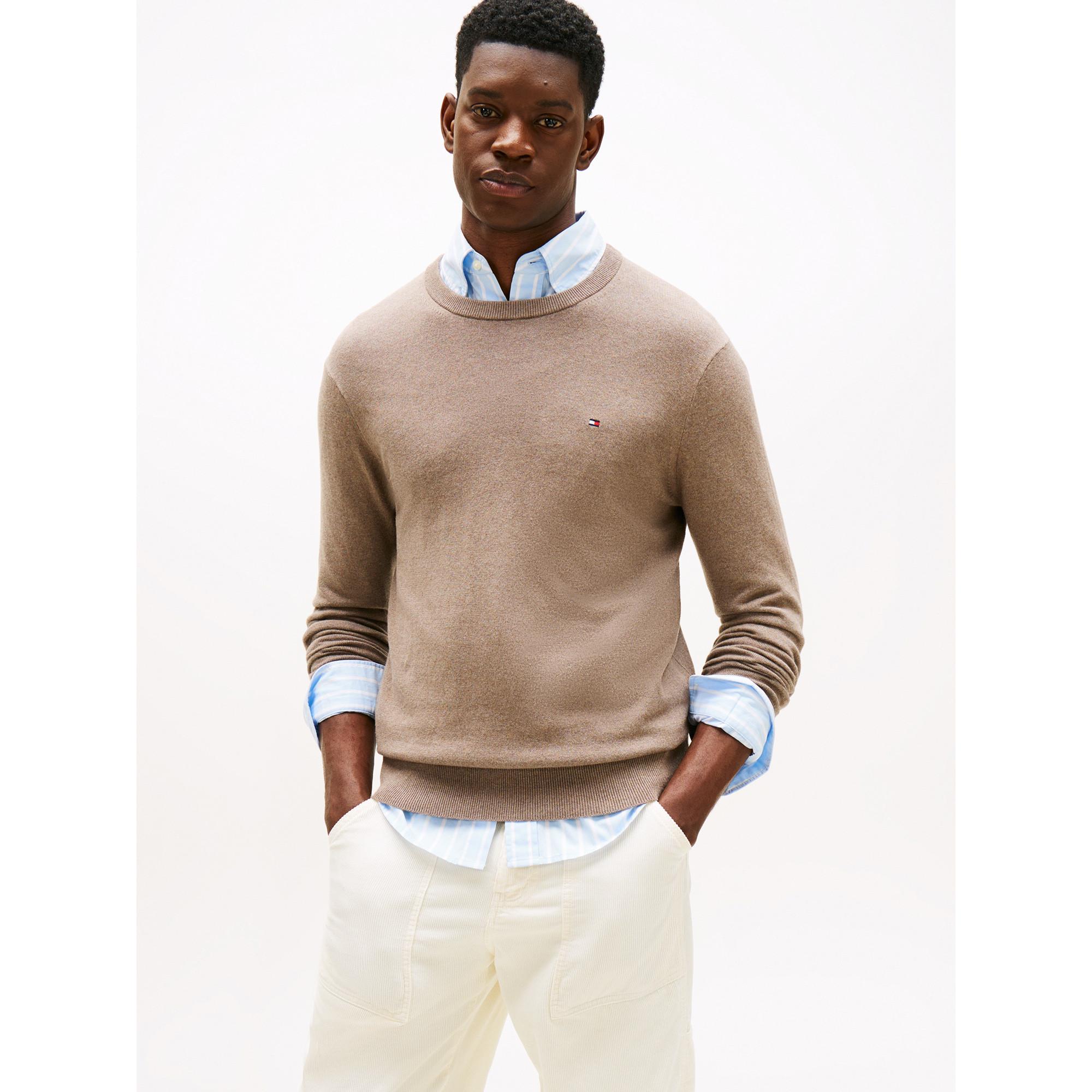 TOMMY HILFIGER PIMA ORG CTN CASHMERE CREW NECK Cashmere Pullover