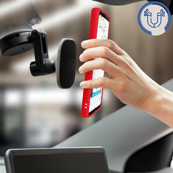 Avizar Ring-Hülle für Samsung S22 Plus Rot