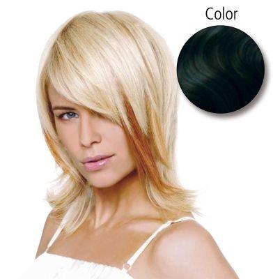 BALMAIN natur glatt 40cm 1B schwarz 12 Stück Echthaar Fill-In Extensions