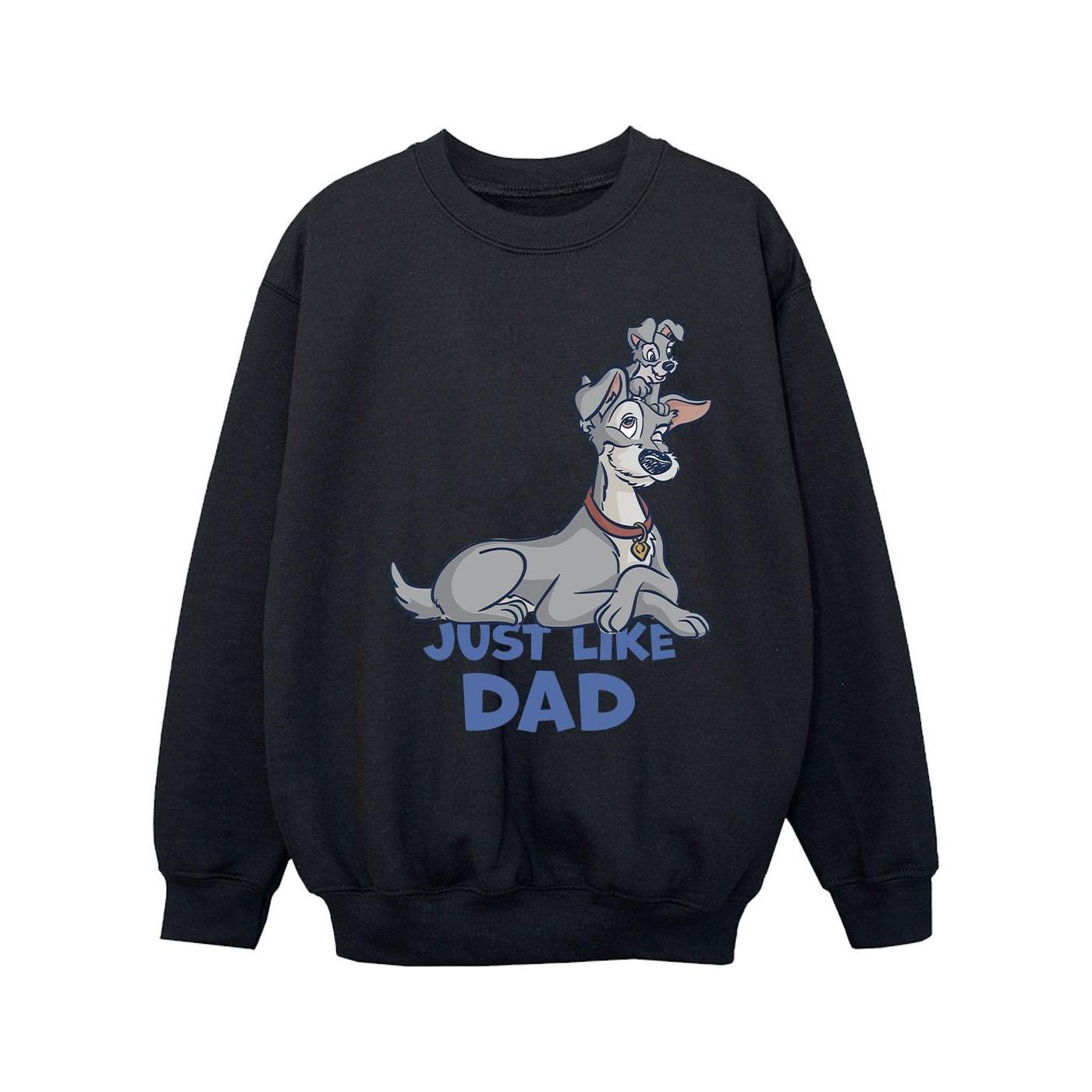 Disney Lady And The Tramp Just Like Dad Sweatshirt
