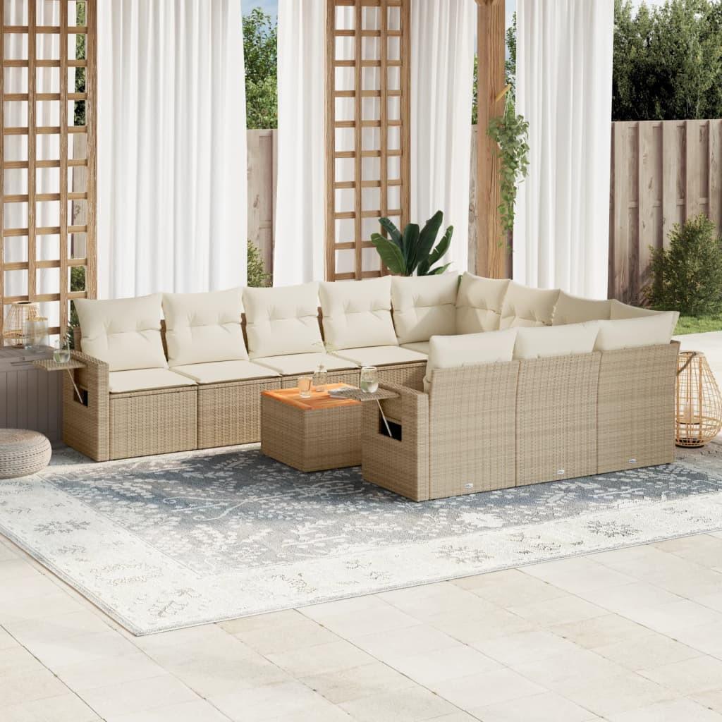 VidaXL Garten sofagarnitur poly-rattan