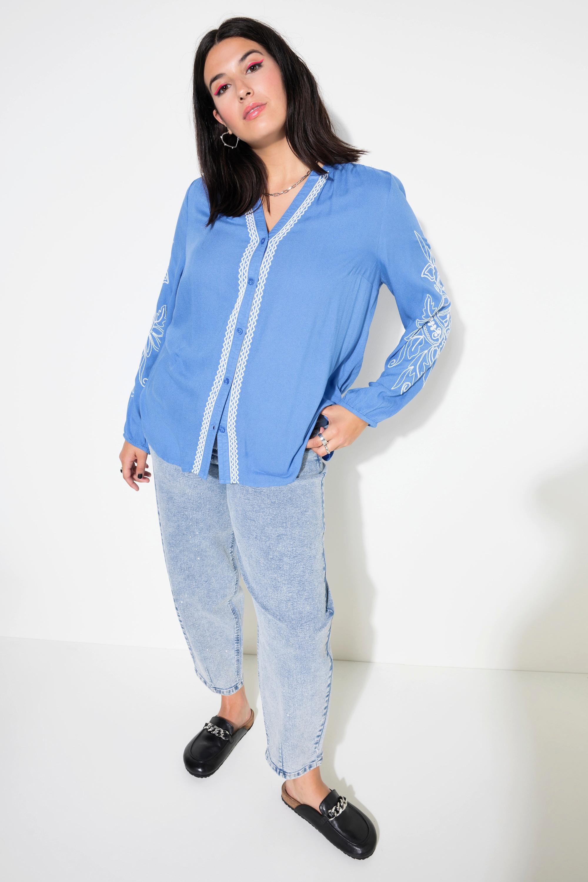 Studio Untold Loose Shape Bestickte Bluse