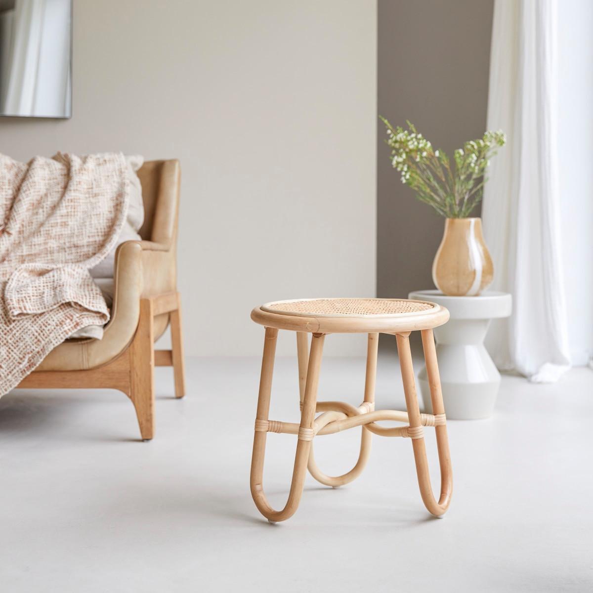 Tikamoon Beistelltisch aus Rattan Lina