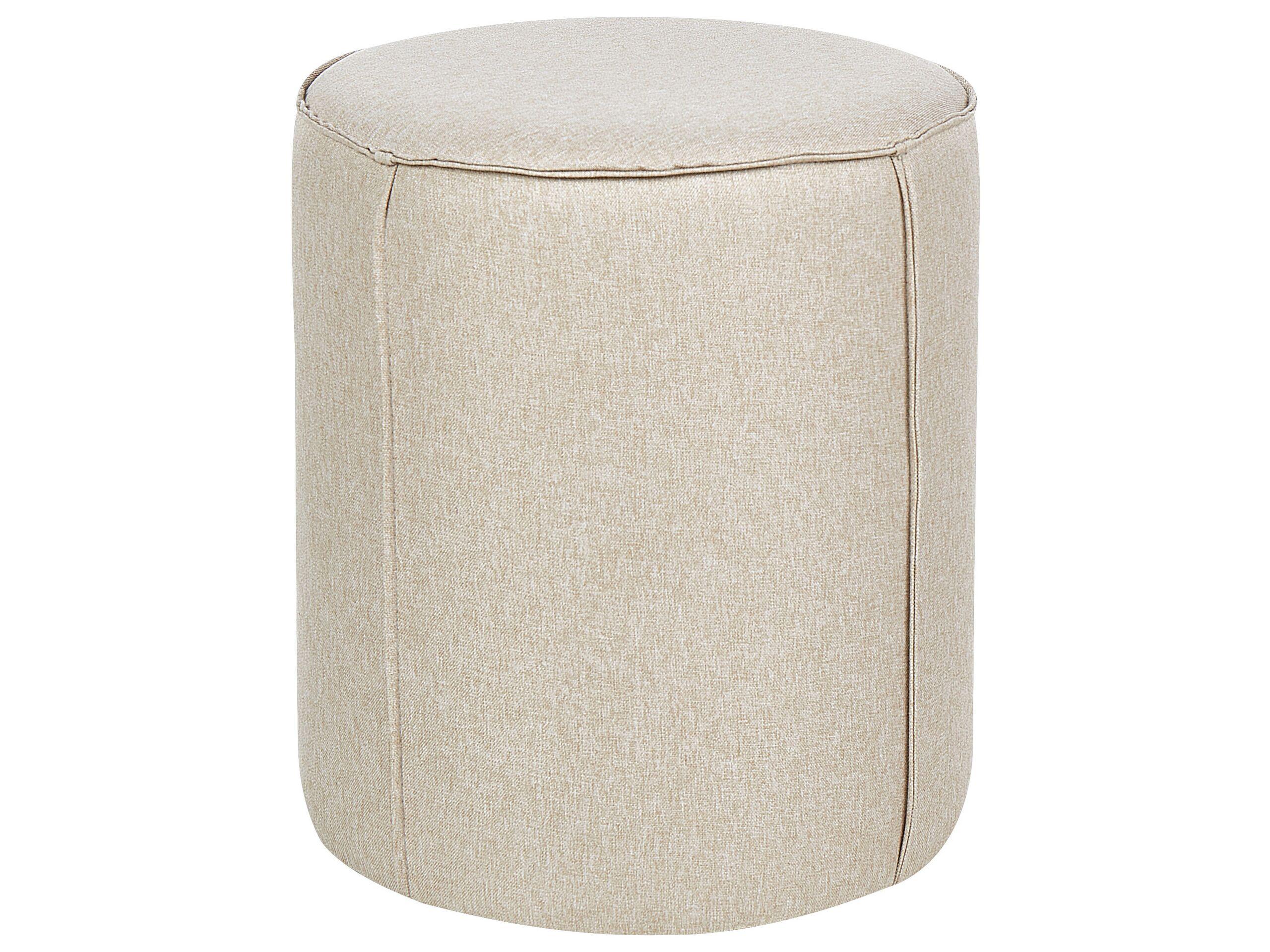 Beliani Pouf aus Kunstleinen Modern SEDONA