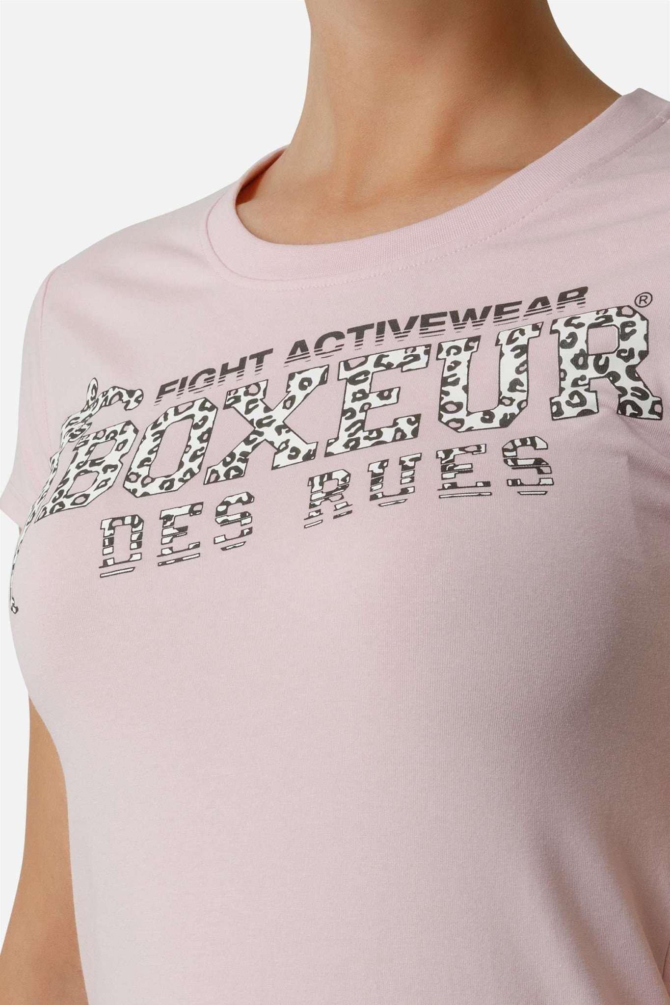 BOXEUR DES RUES Front Logo Round Neck T-Shirt