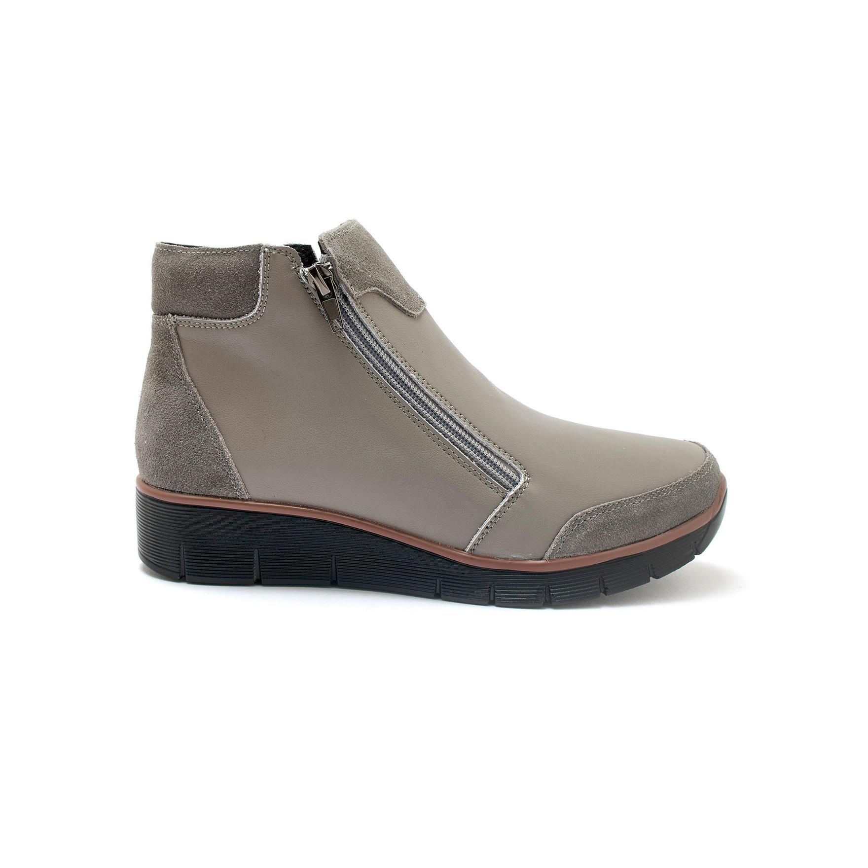 Pédiconfort damen wedge-stiefeletten mit reißverschluss