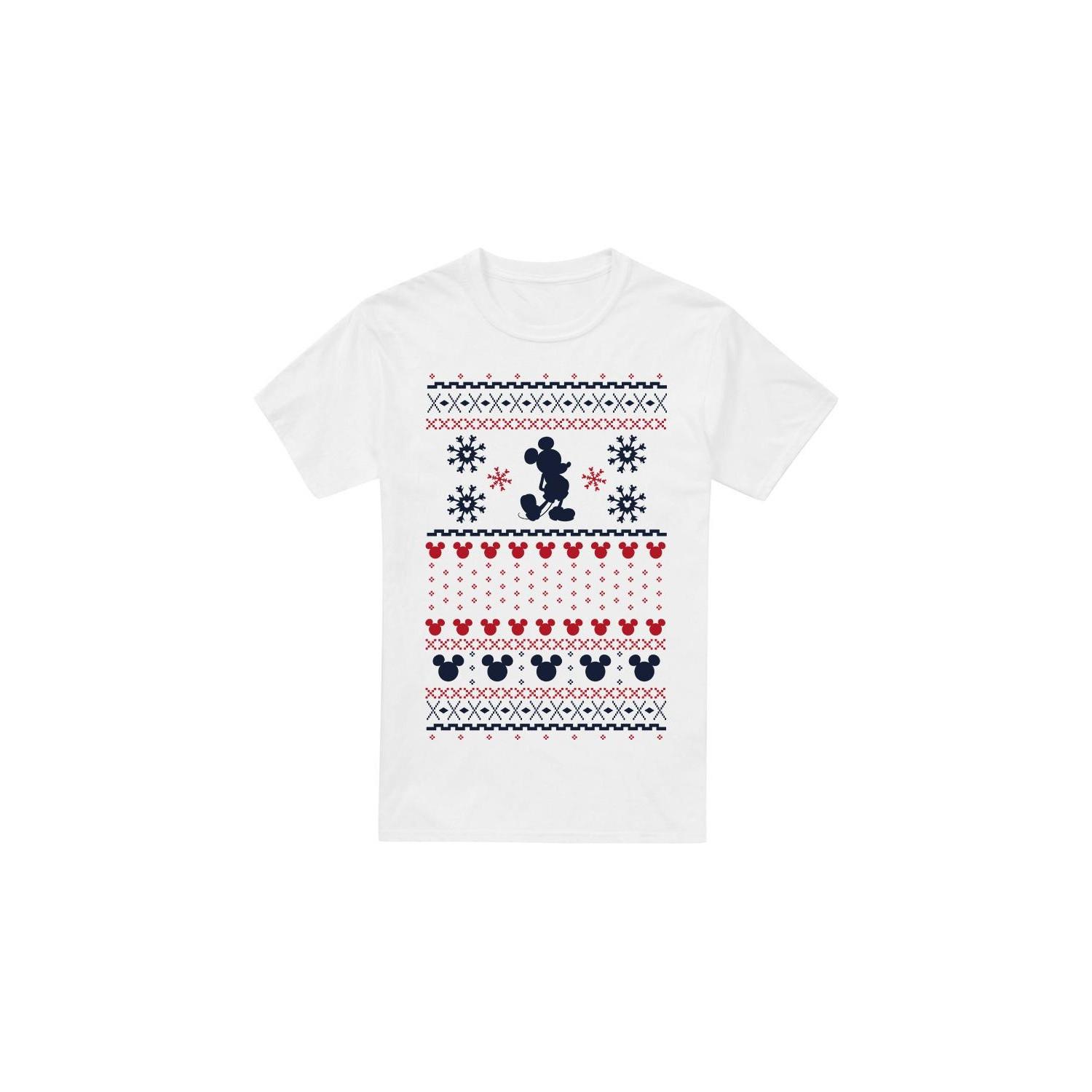 Disney Mickey Mouse Weihnachtsmuster T-Shirt