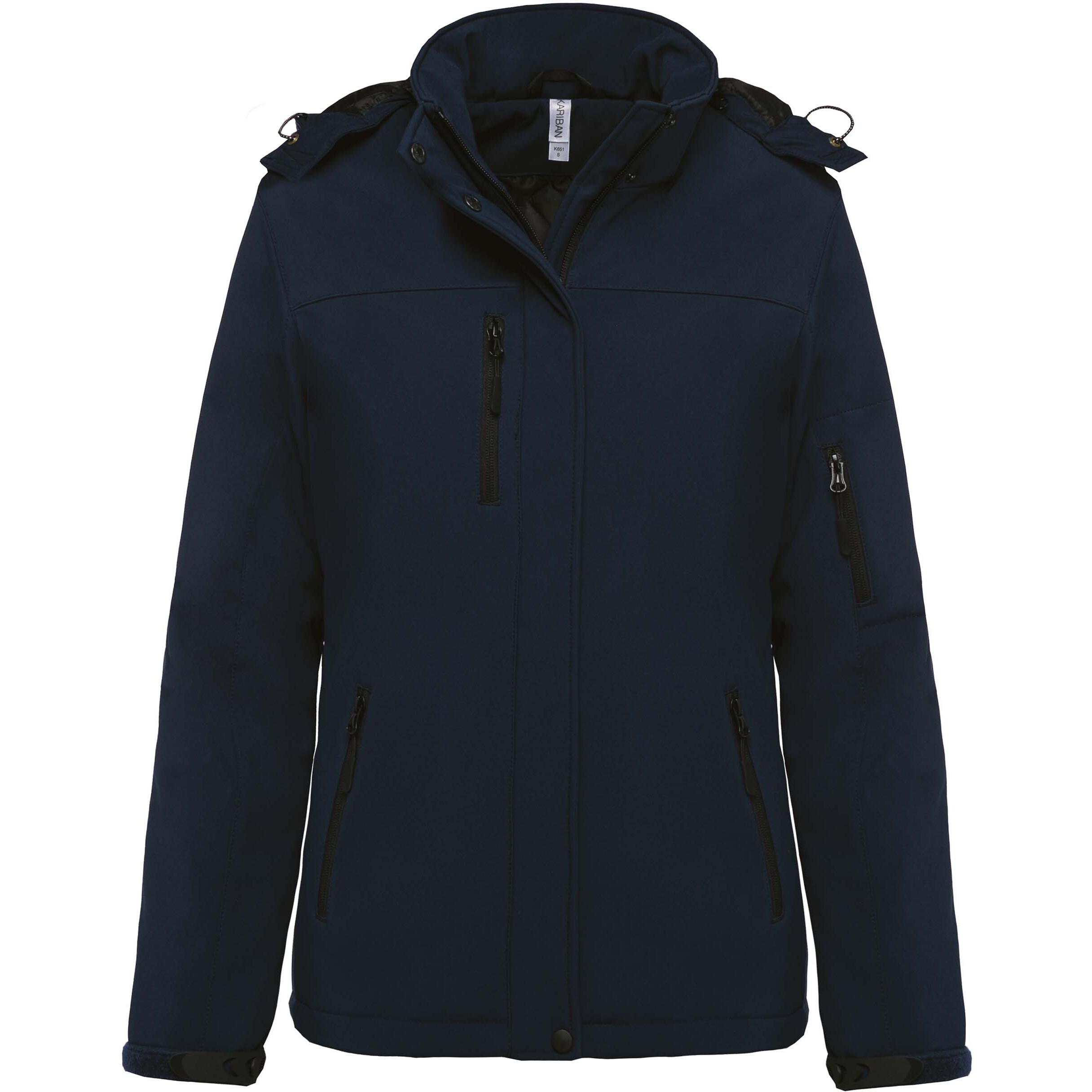 Kariban parka damen softshell doublée capuche