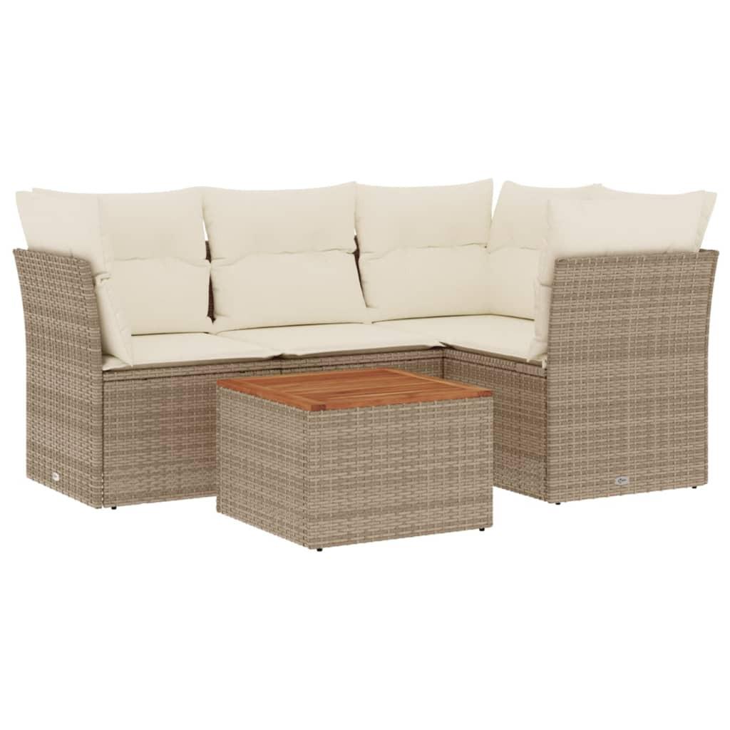 VidaXL Garten sofagarnitur poly-rattan
