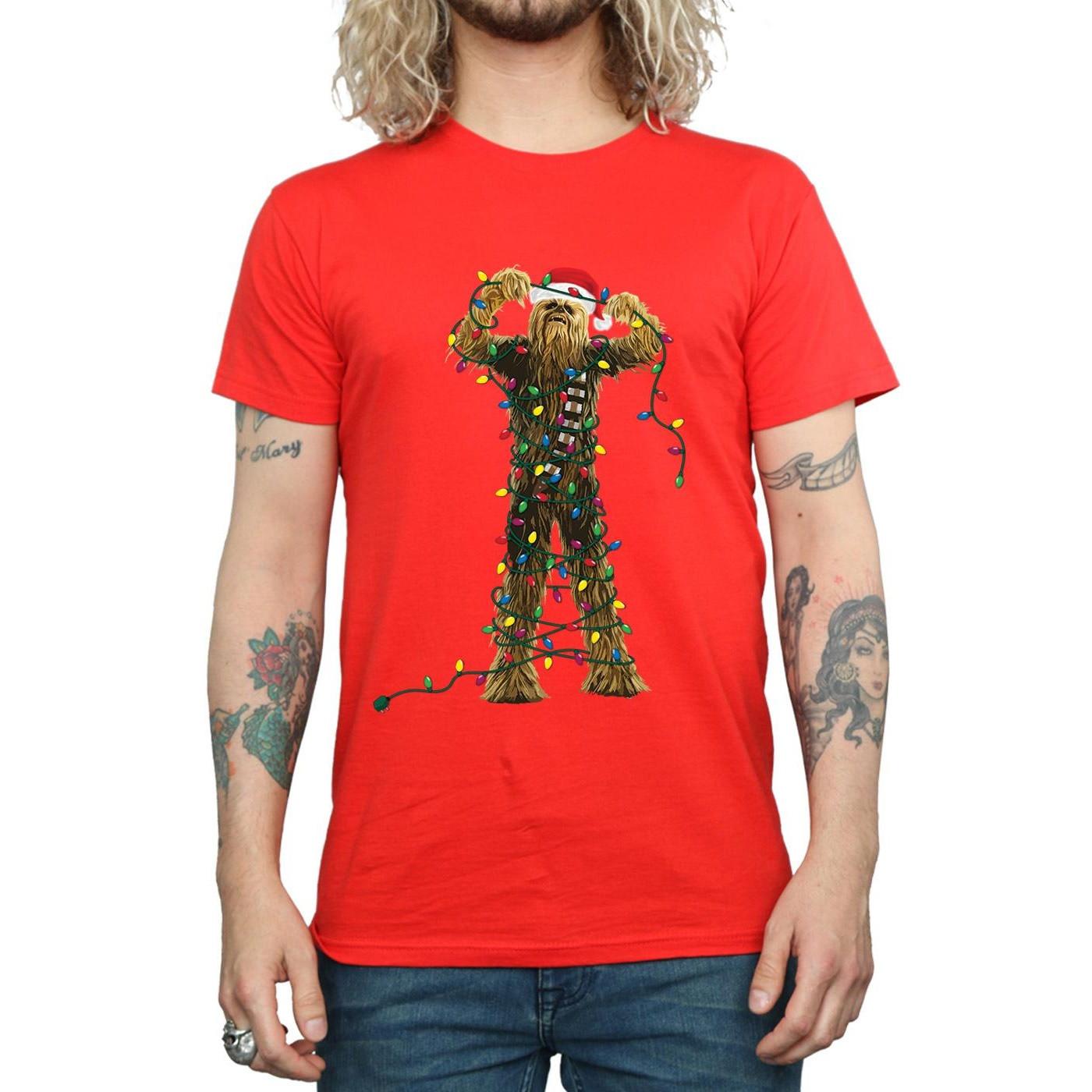 STAR WARS Star Wars Chewbacca Weihnachtsbeleuchtung T-Shirt