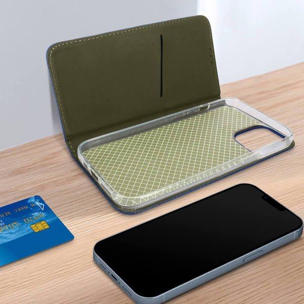 Avizar Book Cover iPhone 14 Plus Dunkelblau