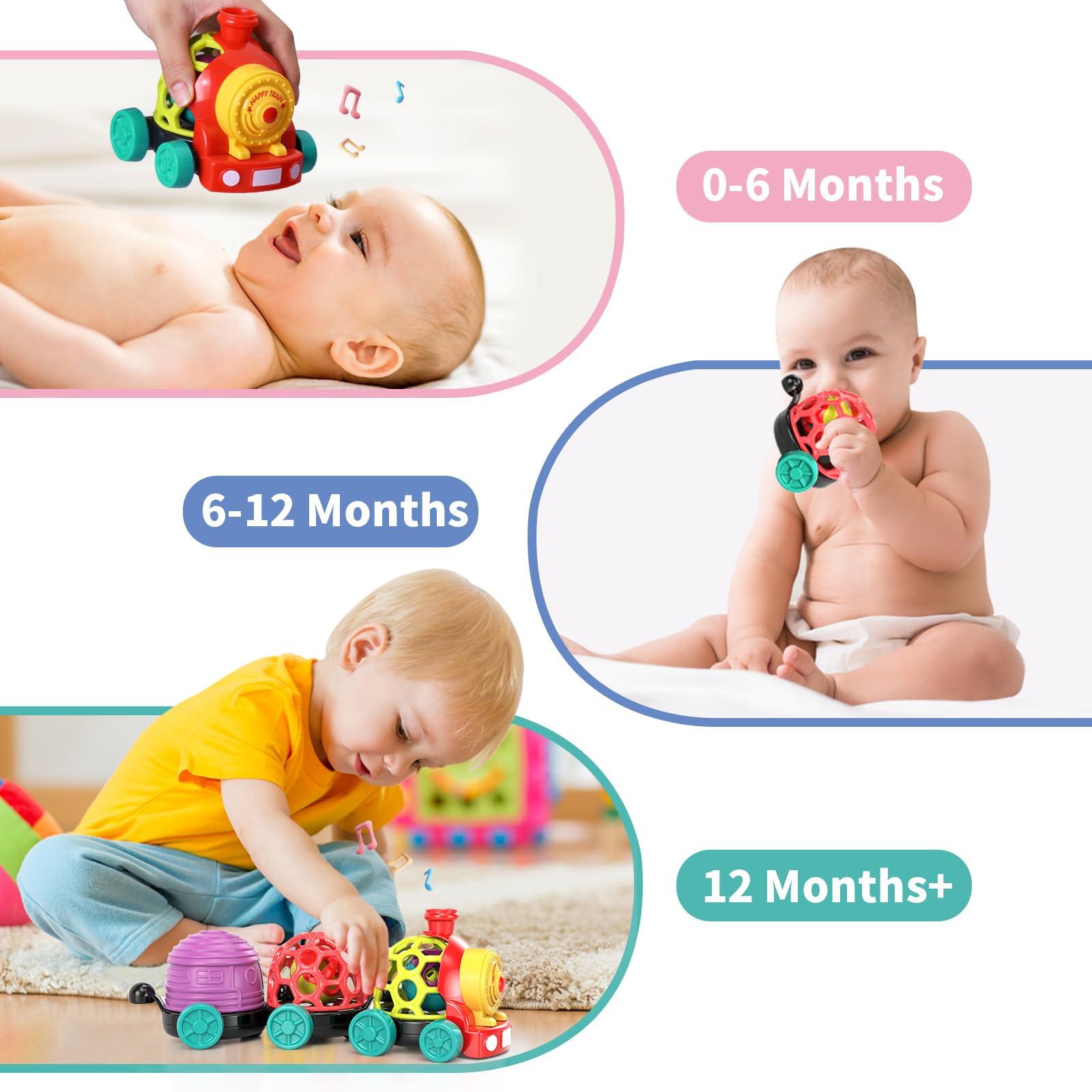 Activity-board Baby-Spielzeugeisenbahn mit Rassel und Musik, interaktives Geschenk