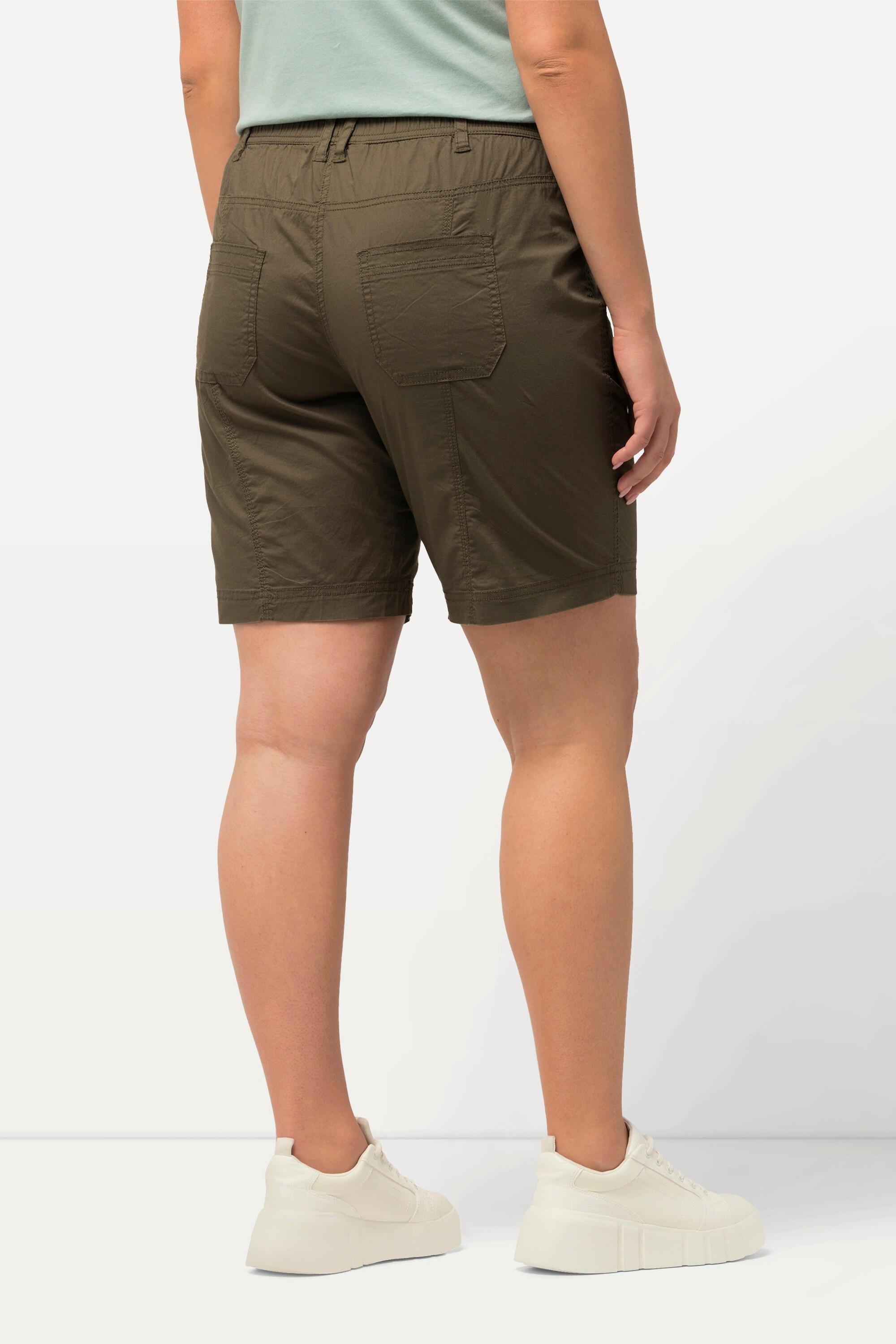 Ulla Popken Cargo-Bermuda, Komfortbund, 4-Pocket-Schnitt